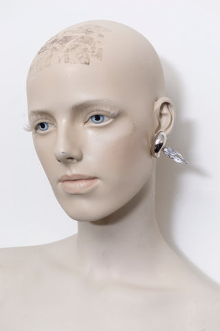 CLEAR BLOWN SHARP ALIEN EAR SET S.RIGHT RH