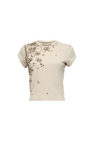 STUDDED DISTRESSED TOP