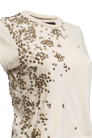 STUDDED DISTRESSED TOP