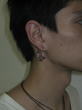 FANTASY PINK DRIP EARRING - SINGLE -