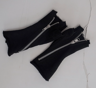 FRENCH TERRY ZIP-UP GLOVES