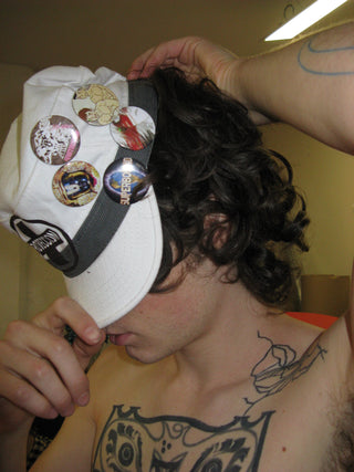 CROSS HAT W/ PINS (2)