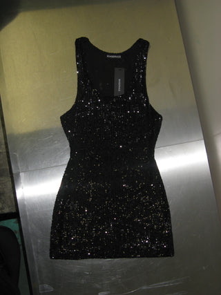SEQUINED MINI DRESS
