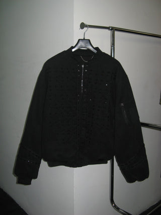 BEADED EMBROIDERY MA-1 JACKET