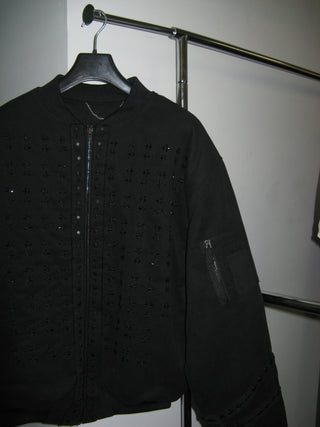 BEADED EMBROIDERY MA-1 JACKET