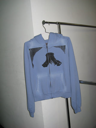 CROSS CHARM HOODIE ZIP-UP