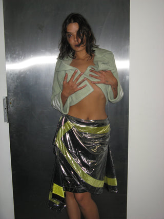 METAL SCARF SKIRT