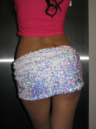 SEQUINS MINI SKIRT