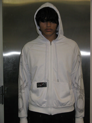 REVERSIBLE SPORTY ZIP UP HOODIE