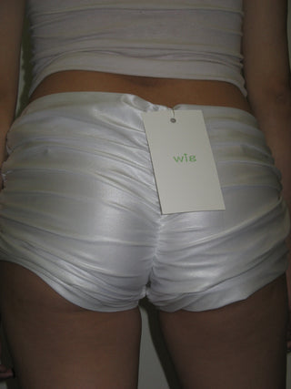 WHITE MINI SHORTS