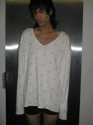 BEAR INTARSIA KNIT T SHIRT