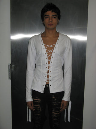 CAMISA JERSEY CON OJILLOS