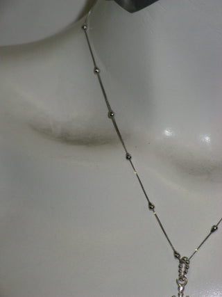 SMALL BUBBLE CROSS NECKLACE