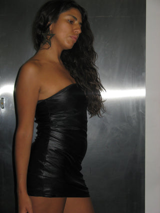 BLACK TUBE DRESS