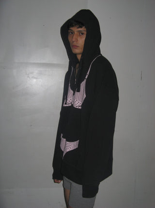 TROMPE L'OEIL ZIP HOODIE