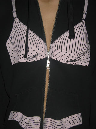 TROMPE L'OEIL ZIP HOODIE