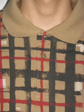 SPRAYED CHECK POLO