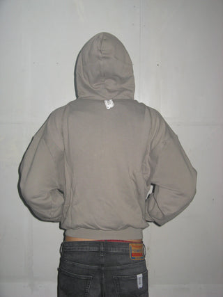 CUT UP SHOULDER HOODIE
