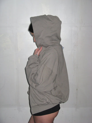 CUT UP SHOULDER HOODIE