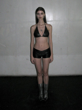 BLACK MINI SHORTS