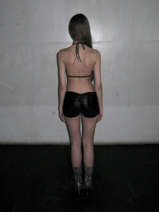 BLACK MINI SHORTS